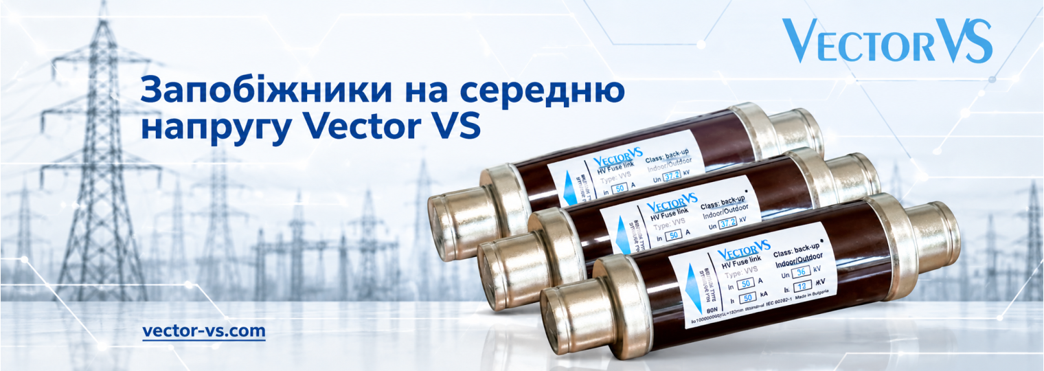 Запобіжники Vector VS - захист для мереж середньої напруги