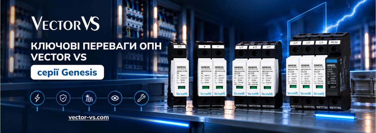 Ключові переваги ОПН Vector VS серії GENESIS