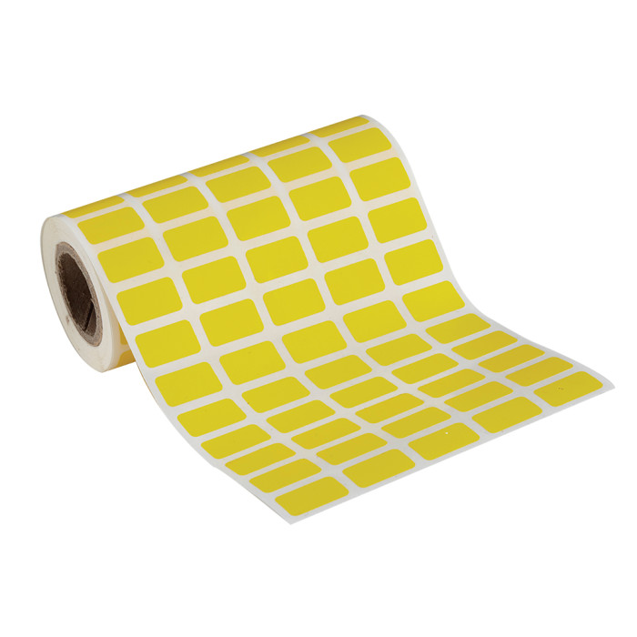 0.0.0.8.08405 Самоклеюче ПВХ маркування PYE-03 YL, 12x9 жовтий,(2500/уп)