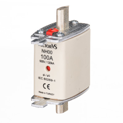 Запобіжник Ножовий Vector VS GENESIS NH00 100А 500V AC gG