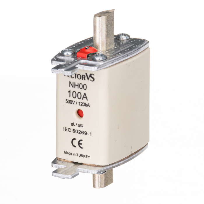 Запобіжник Ножовий Vector VS GENESIS NH00 100А 500V AC gG