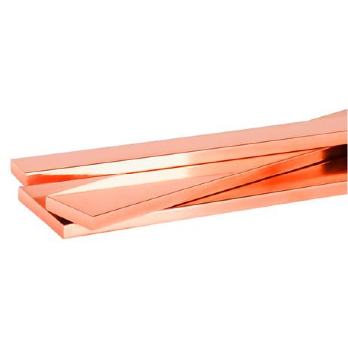 Шина мідна 8х60х4000, 1297A, Cu-ETP, R250, ДСТУ EN 13601 (17,1 кг)