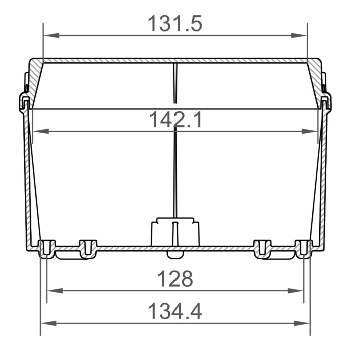 EV171 Коробка клемна 167x191x100мм, IP65, IDE