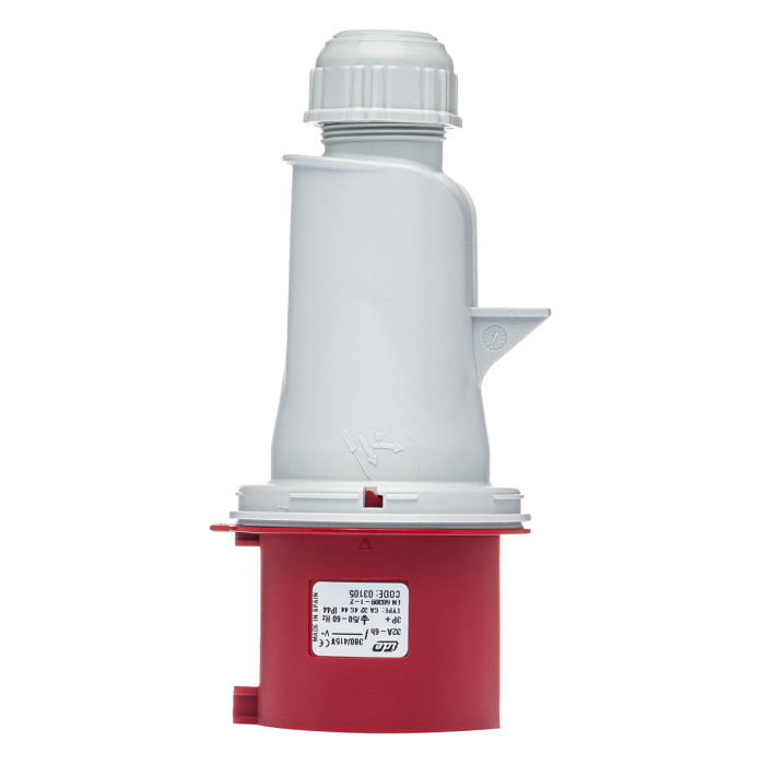 Вилка кабельна IDE MUNDIAL 3P+E 32A 380–415V IP44