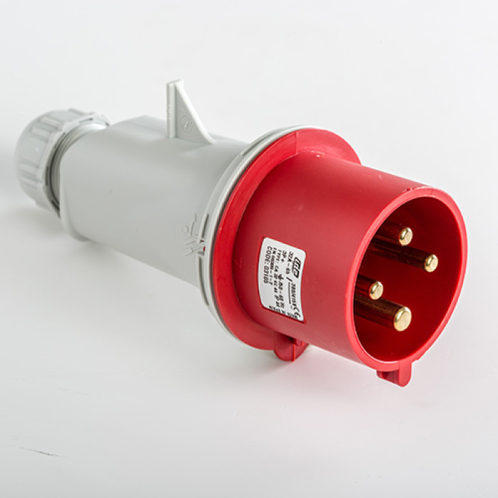 Вилка кабельна IDE MUNDIAL 3P+E 32 А 380–415 В IP44 - 03105