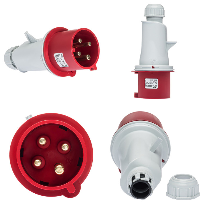 Вилка кабельна IDE MUNDIAL 3P+E 32A 380–415V IP44