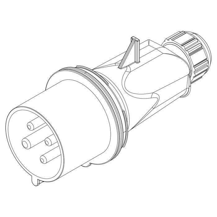 Вилка кабельна IDE MUNDIAL 3P+E 32A 380–415V IP44