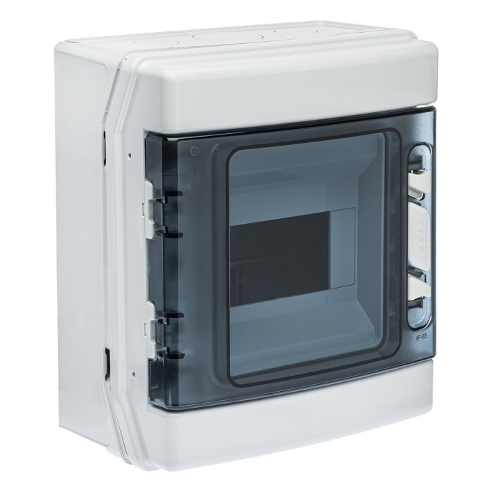 CDN6PT/RR Корпус розподільчий (ABS-пластик) ECOLOGY,1x6 модулів 231x202x113, IP65, з шинами N і PE