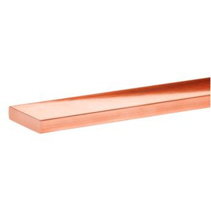 Шина мідна 4х40х4000, 597A, Cu-ETP, R250, ДСТУ EN 13601 (5,72 кг)