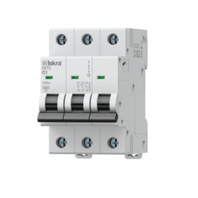Модульний автоматичний вимикач ISKRA RI73 3P C13A 10кА