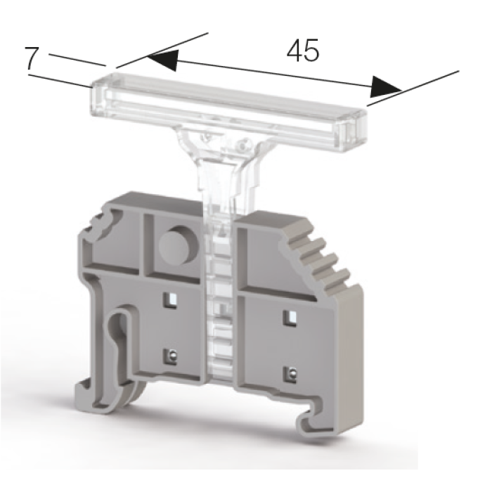 0.0.0.4.9612A* ME 1-1 Тримач для маркування клемних груп для KD4-KD6-KD6T (1 шт | пак 25 шт)