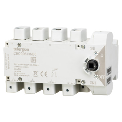Перемикач TELERGON 3P+N 63A