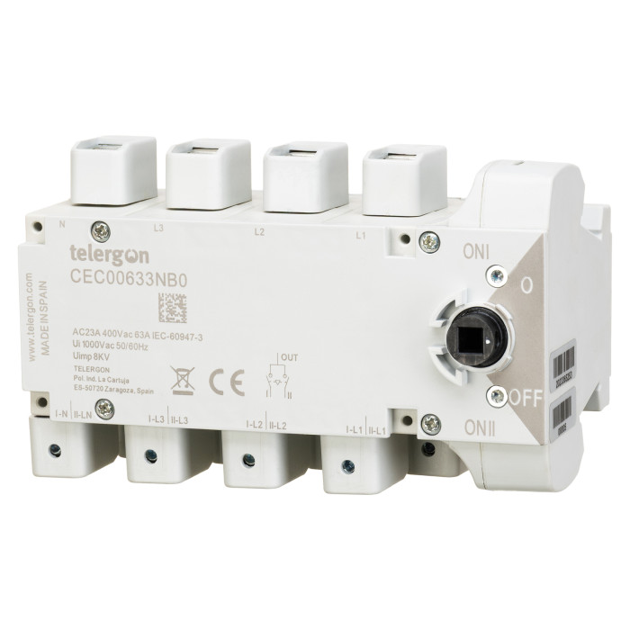 Перемикач TELERGON 3P+N 63A - CEC00633NB0