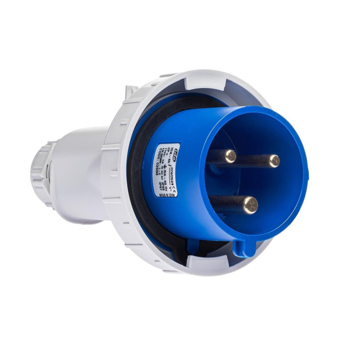 Вилка кабельна IDE MUNDIAL 2P+E 32 А 200–250 В IP66-67 - 02604