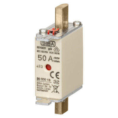 Ножовий запобіжник PRONUTEC gG NH000 50A