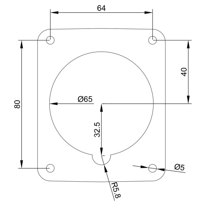 Розетка похила IDE MUNDIAL 3P+N+E 16 А 200/346–240/415 В IP66-67 - 03803