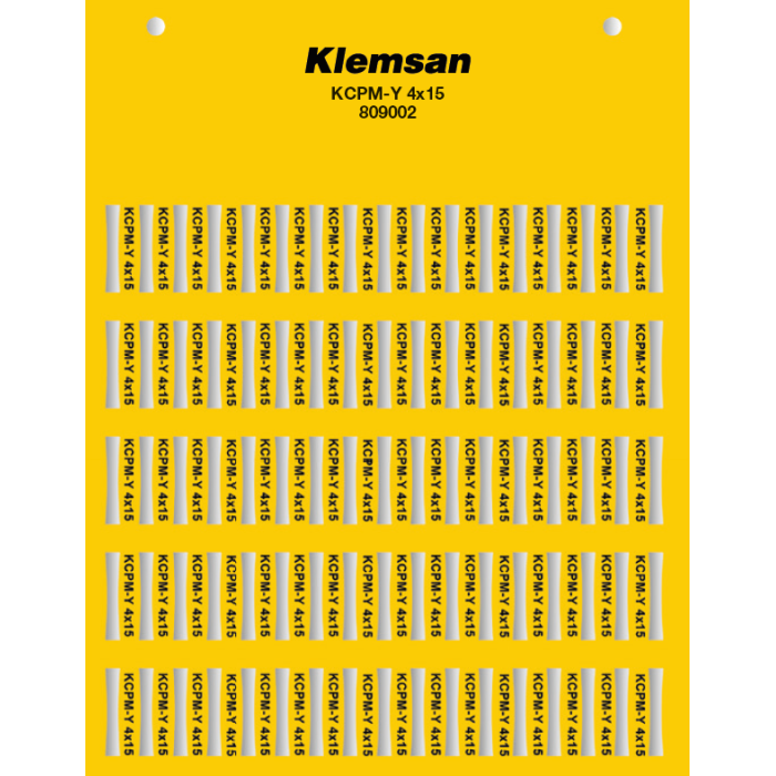 0.0.0.8.09004 Маркування KCPM-Y 4X30 для тримачів KCKKS/KKS (1 компл = 48 шт | пак = 20 компл)