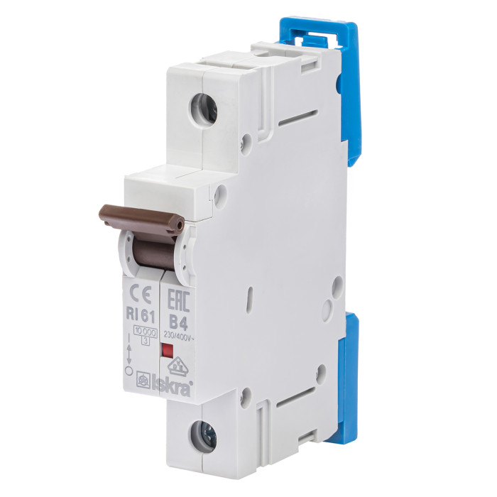 Модульний автоматичний вимикач ISKRA RI61 1P B6A 10кА - 786100036000