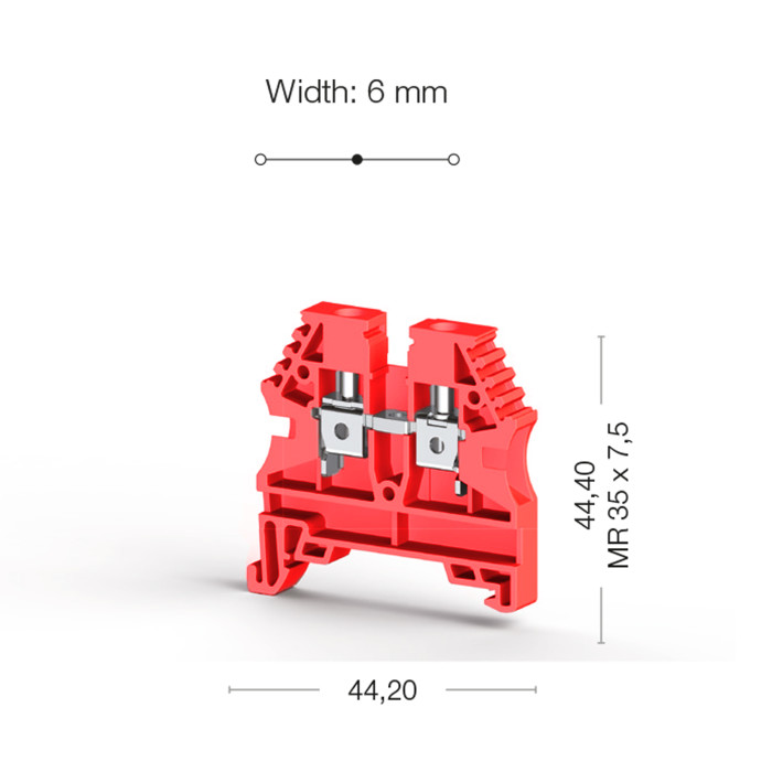 Клема Klemsan AVK Прохідна 4 мм - 0.0.0.3.04134RP