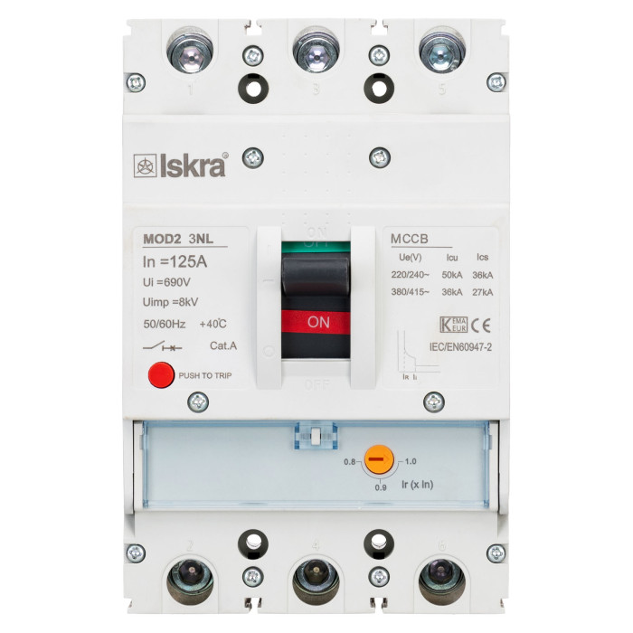 Автоматичний вимикач ISKRA MOD2 3P 125A 50 кА - 786103930000