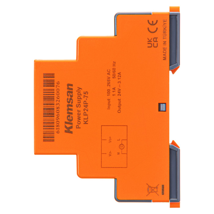 Блок живлення на DIN-рейку KLP 1Ph 24V DC 3.13A 75W