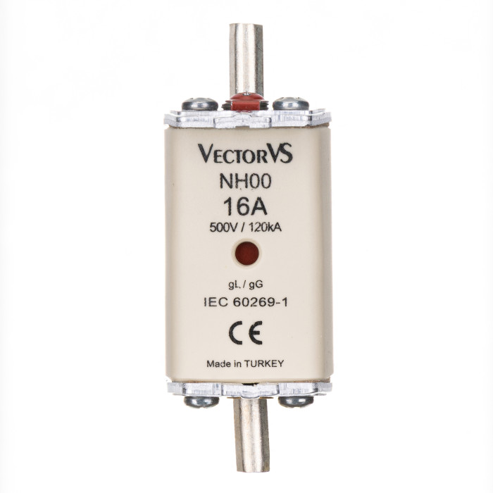 Запобіжник Ножовий Vector VS GENESIS NH00 16А 500V AC gG