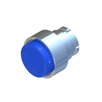 ECX 1214 Кнопка виступаюча з підсвічуванням, блакитна