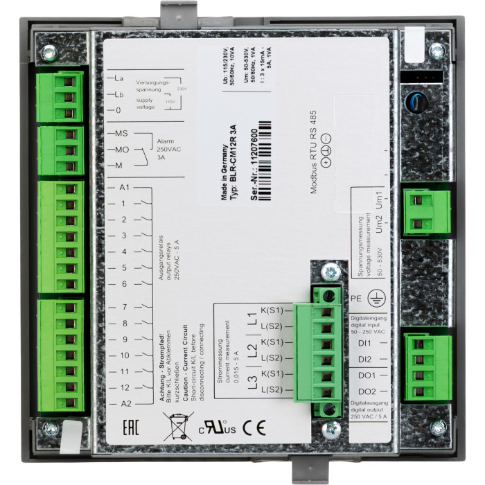 Контролер реактивної потужності Vector VS BLR-CM12T MB (12 тиристорних виходів) + RS-485