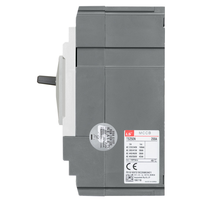 Автоматичний вимикач LS ELECTRIC TS250N 3P 200A 50 кА - 105022900
