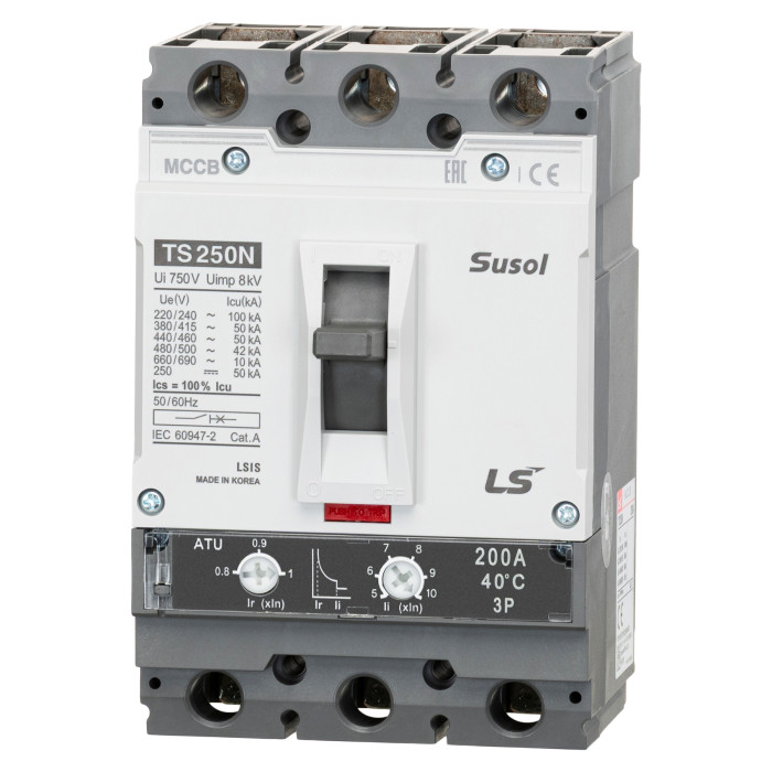 Автоматичний вимикач LS ELECTRIC TS250N 3P 200A 50 кА - 105022900