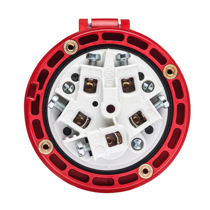 Розетка кабельна IDE MUNDIAL 3P+N+E 63 А 200/346–240/415 В IP66-67 - 03753