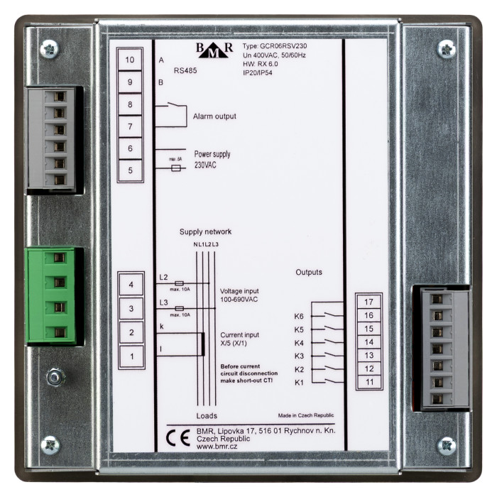 Регулятор реактивної потужності BMR GCR06RSV230