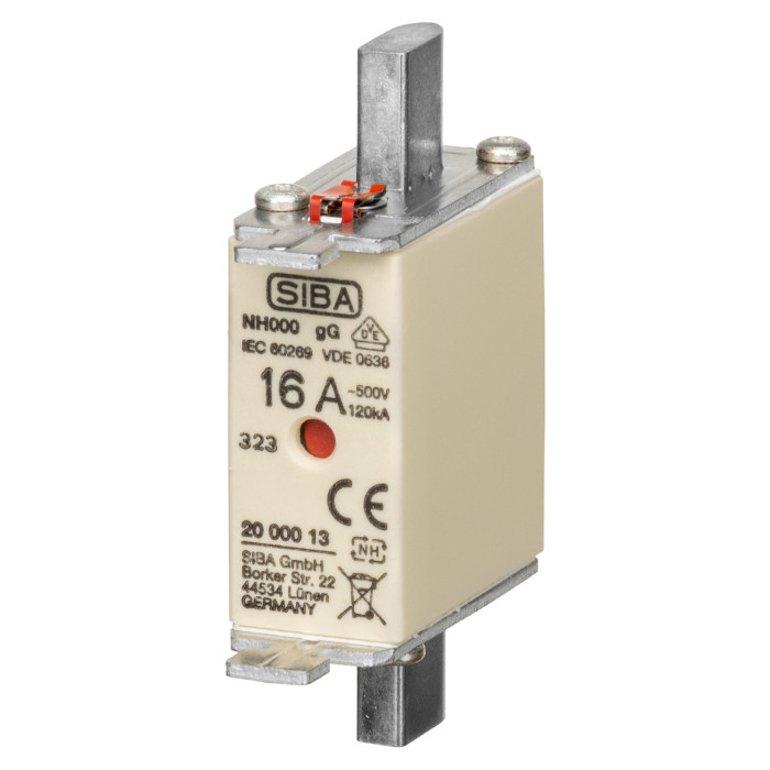 Ножовий запобіжник PRONUTEC gG NH000 16A - S20 000 13.16