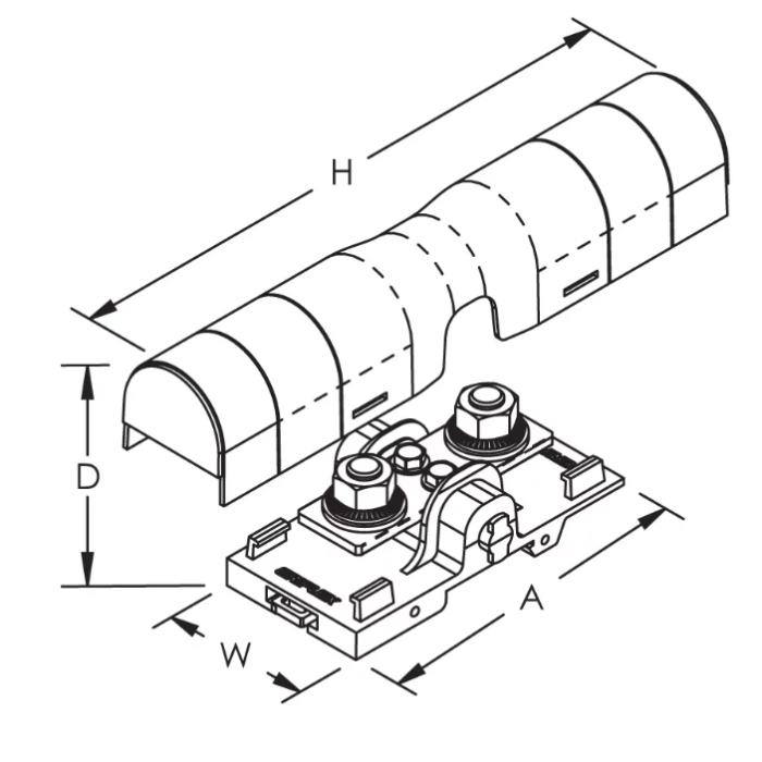 561132* Силова клема SBLL250