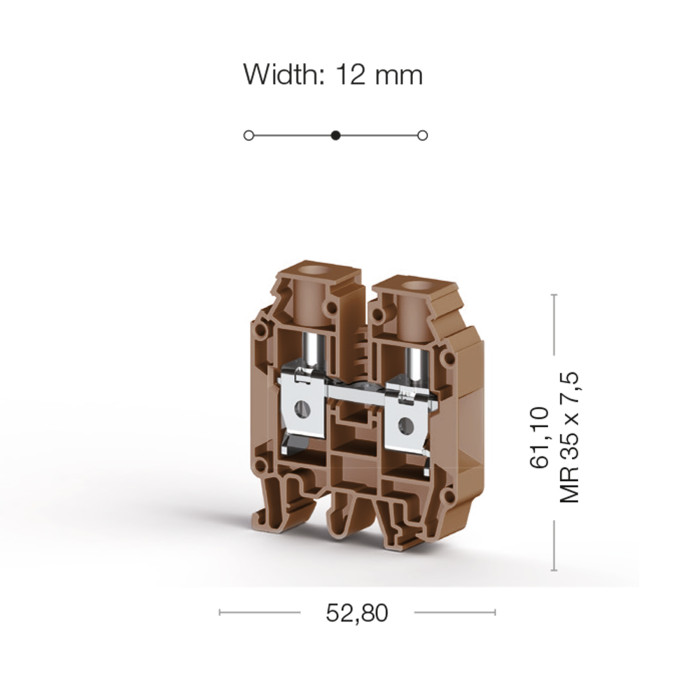 Клема Klemsan AVK Прохідна 25 мм - 0.0.0.3.04298