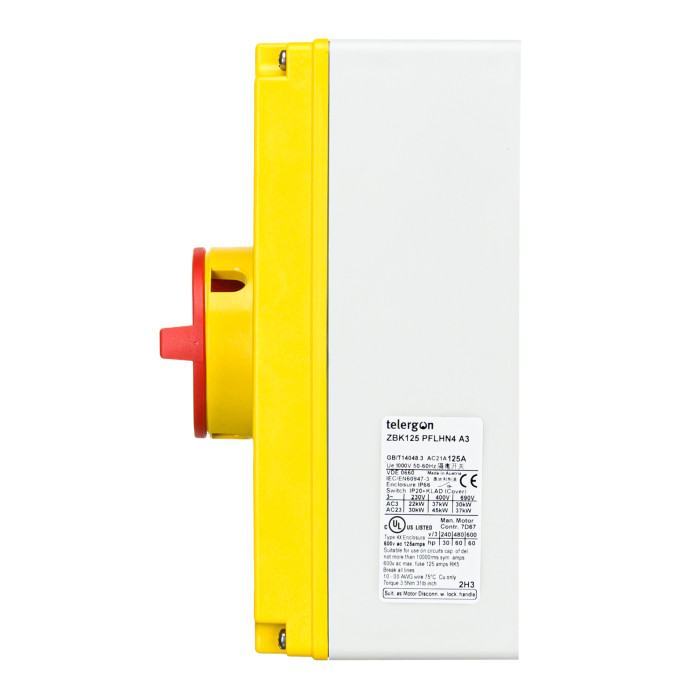 Модульний вимикач навантаження TELERGON ZBK 3P 125A - ZBK125PFLHN4A3