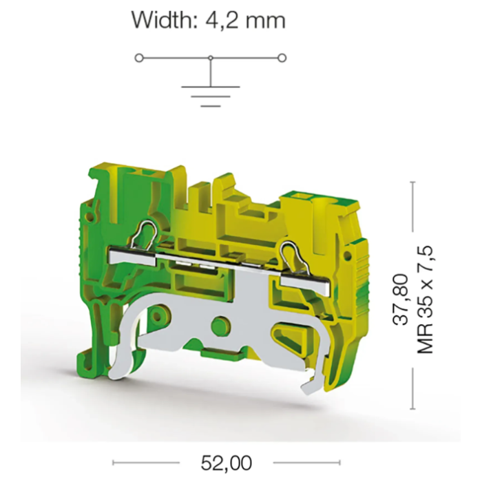 Клема Klemsan PYK Заземлення 1.5 мм - 0.0.0.3.36440