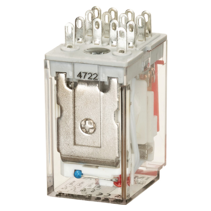 HYE41PN24AC Проміжне реле 4PCO, 5A, 24VАC, LED\Тест