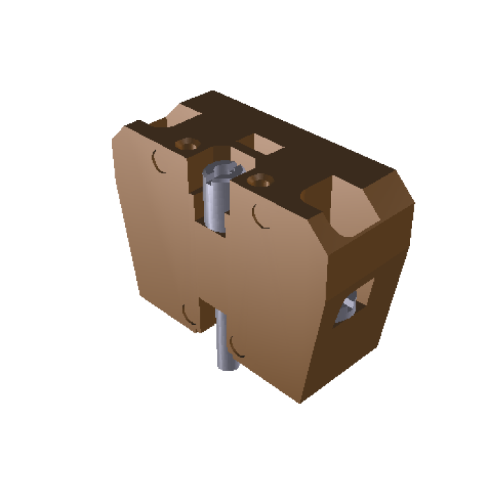 ECX 1042 Контакт відкритий IP20 (коричневий) для кнопок з фіксацією