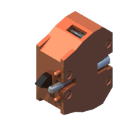 ECX 1042 Контакт відкритий IP20 (коричневий) для кнопок з фіксацією