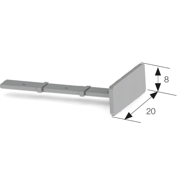 0.0.0.4.96329* Тримач маркування 8х20 ME 4 сірий для тримачів KD 8 (1 шт | пак 25 шт)