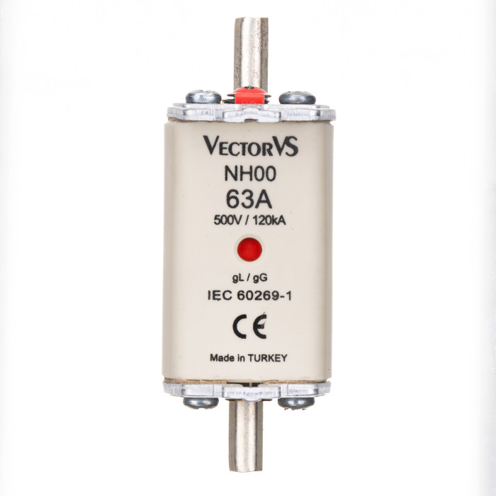 Запобіжник Ножовий Vector VS GENESIS NH00 63А 500V AC gG