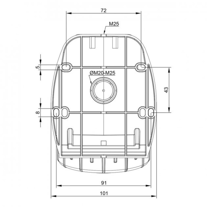 Розетка настінна IDE MUNDIAL 3P+N+E 16 А 200/346–240/415 В IP66-67 - 03823