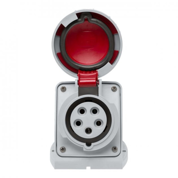 Розетка настінна IDE MUNDIAL 3P+N+E 16 А 200/346–240/415 В IP66-67 - 03823