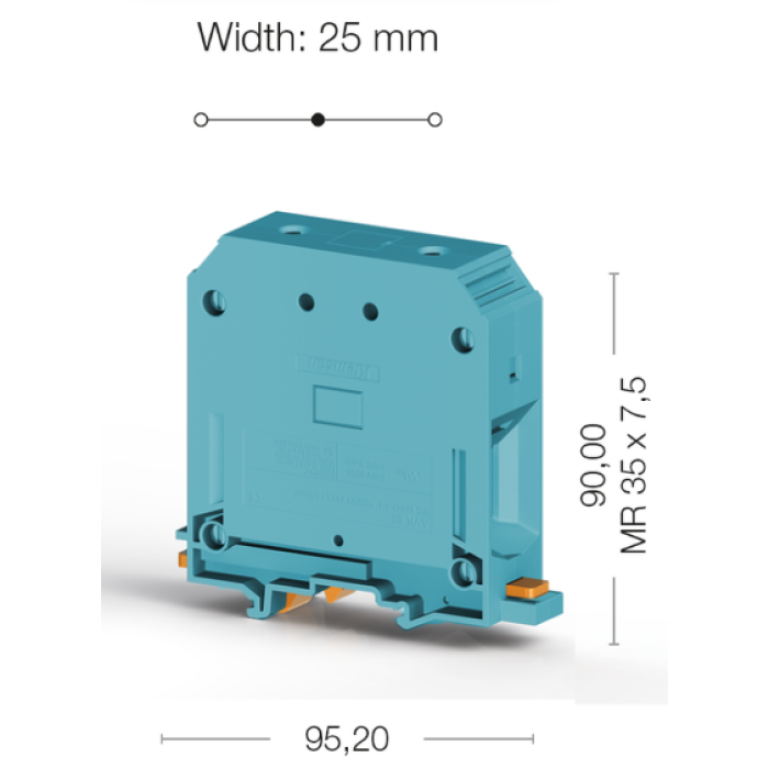 Клема Klemsan AVK Прохідна 95 мм - 0.0.0.3.04341