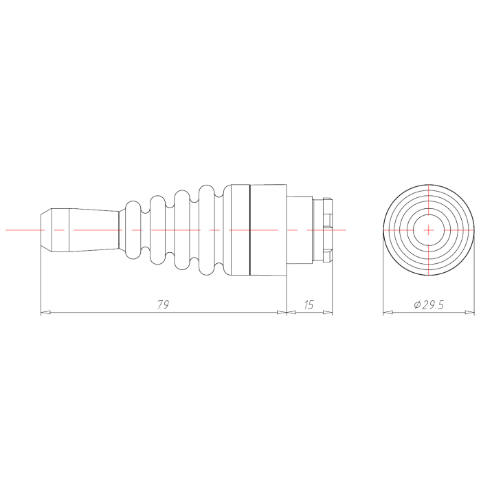 ECX 1512 Джойстик 2-позиційний, з фіксацією серії EXC 1...