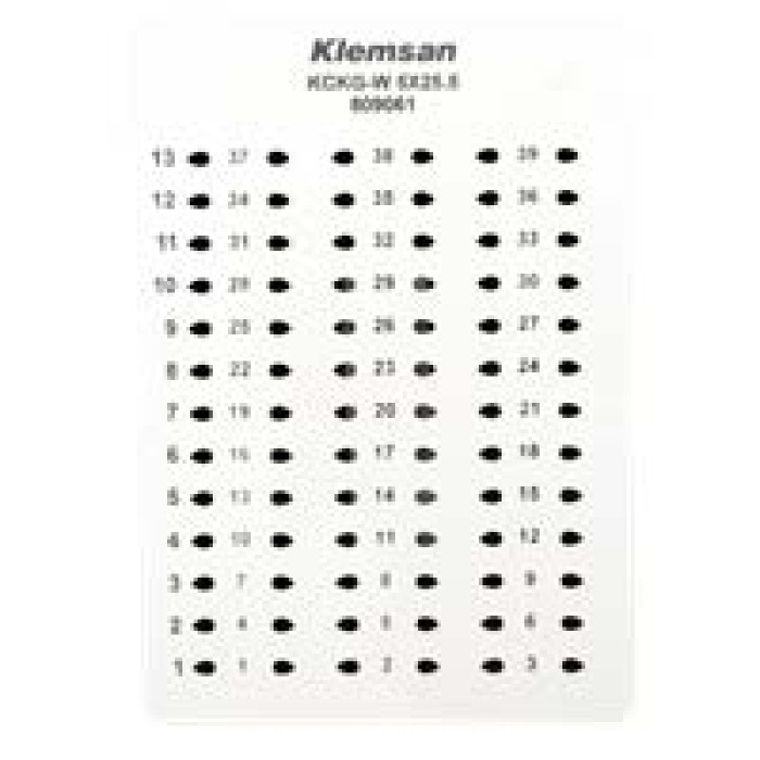 0.0.0.8.09063 Маркування на провід KCKG-W 10x47.5 (6-16 мм²) (1 компл = 18 шт | пак = 20 компл)