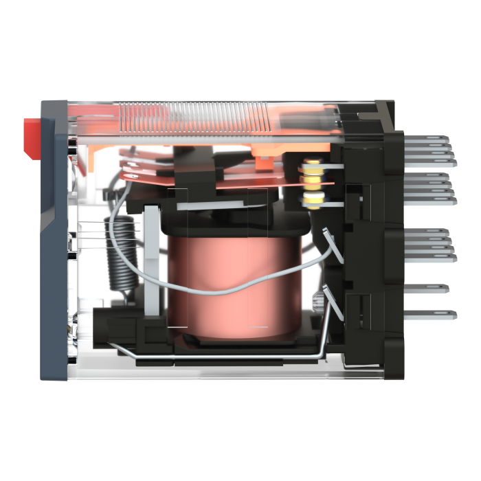 RXM4AB2B7 РЕЛЕ МІНІАТЮРНЕ,4CO,СВІТЛОДІОД,~24В