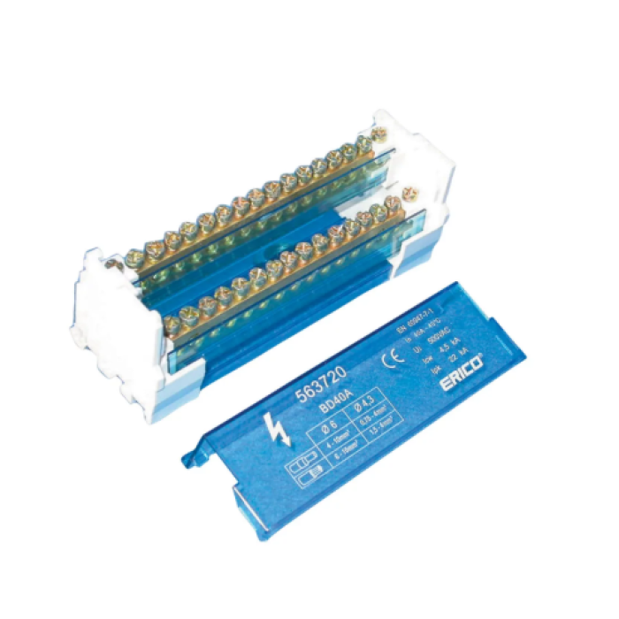 563720* Двополюсна колодка BD 40A 16 виходів