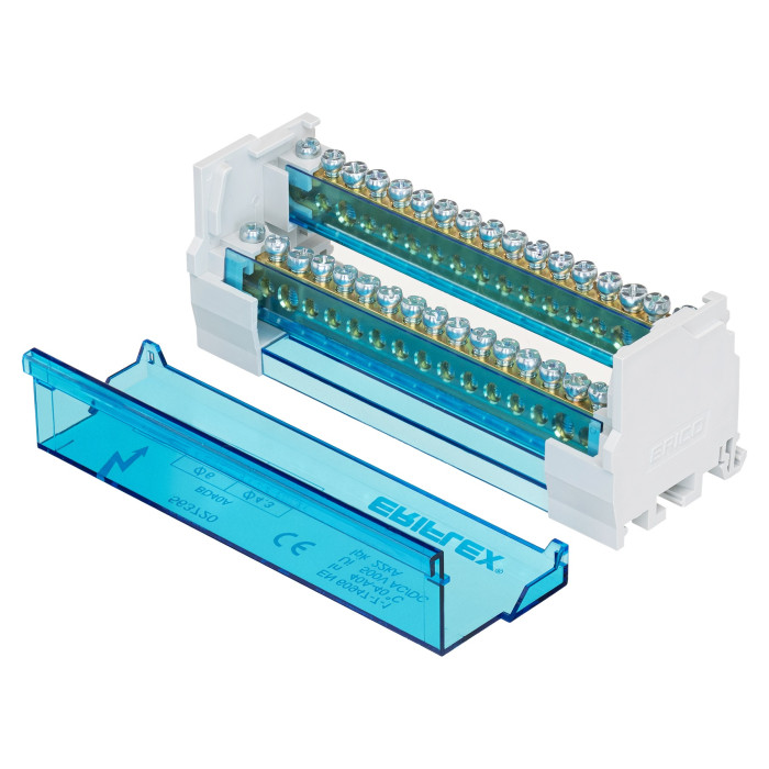 Двополюсна колодка nVent Eriflex BD 40A 16 виходів